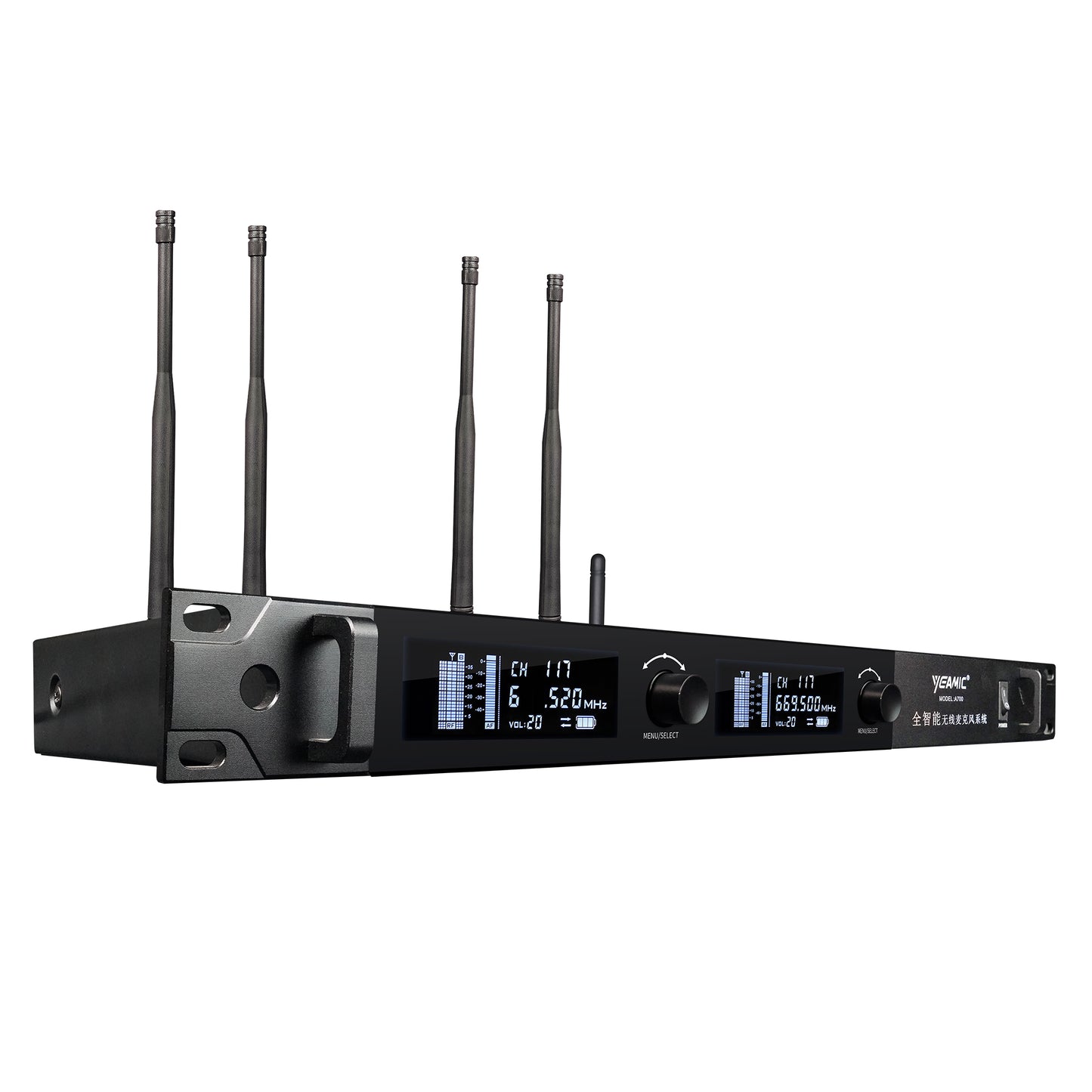 Smart wireless microphones with leading interference free technology A700 Yeamic intelligence