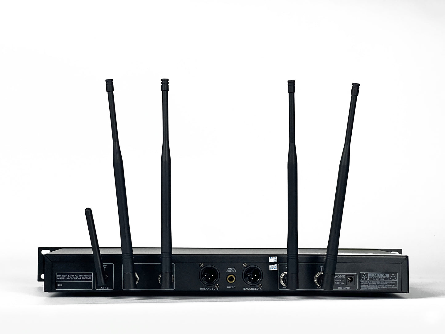 All-auto Smart Wireless Microphone System A600 Covering a range of 500 meter /1640 ft One Receiver+ two Mics Optional Stacking up to 8 sets w/ 16mics