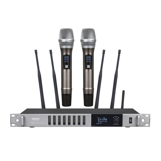 All-auto Smart Wireless Microphone System                A800   Covering a range of 300 meter / 980 ft  One Receiver+ 8 Mics  Optional Stacking up to 3 sets w/ 24mics